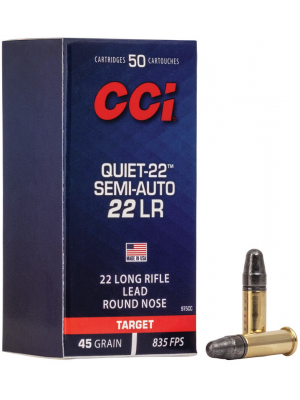 CCI Quiet-22 - .22 LR - 45gr - 50gr