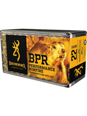 Browning BPR Fragmenting Ammo - .22 LR - 37gr - 50rd