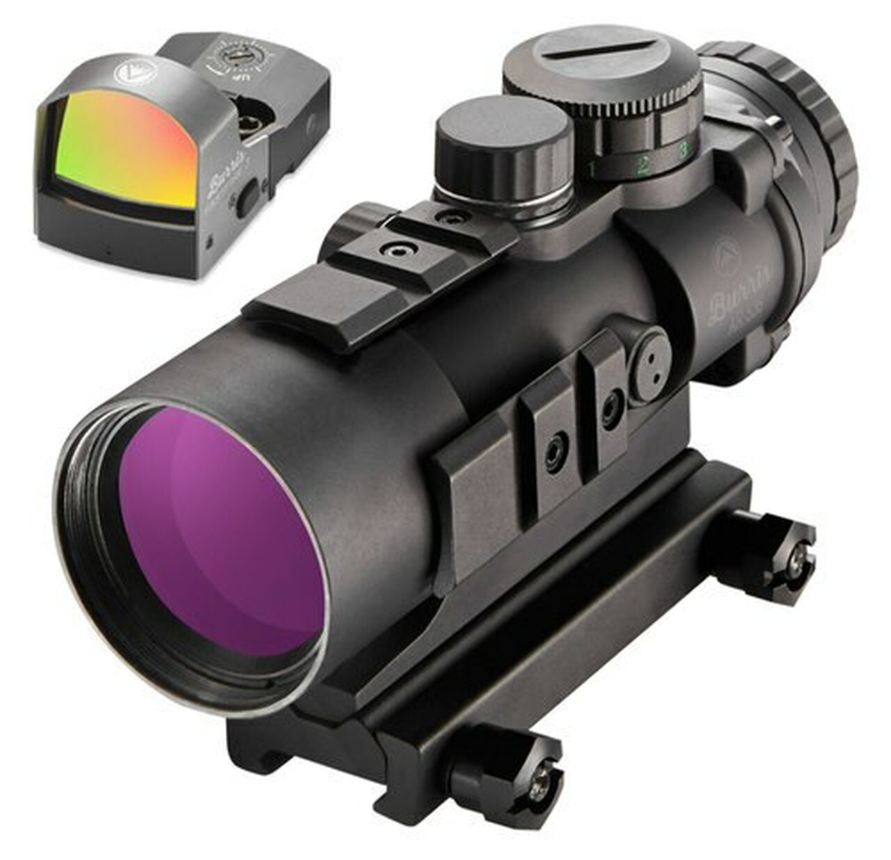 Burris AR-536 Combo WFastFire III 5x 36mm Illuminated Ballistic CQ Red/Green Black