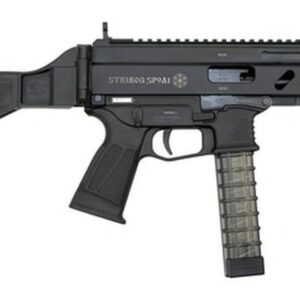 Grand Power Stribog SP9A1 Gen2 9mm, 8" Barrel, Folding SB Tactical Pistol Brace, Black, 3 x 30rd