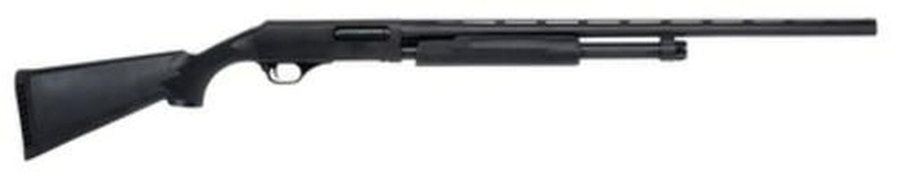 New England Firearms Pardner Pump 20 Ga 26 Inch Vent Rib Barrel Blue Finish 3 Inch Chamber Black Synthetic Stock 5 Round