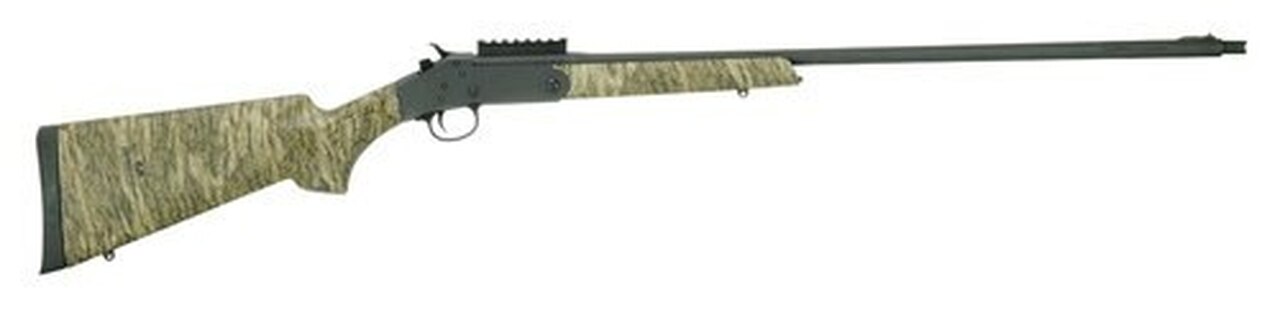 Stevens M301 Turkey Bottomland, Single Shot, 20 Ga 3" Chamber, 26" Barrel, Black Color, Mossy Oak Bottomland Polymer Stock, Right Hand, X-Full Choke, Bead Sight