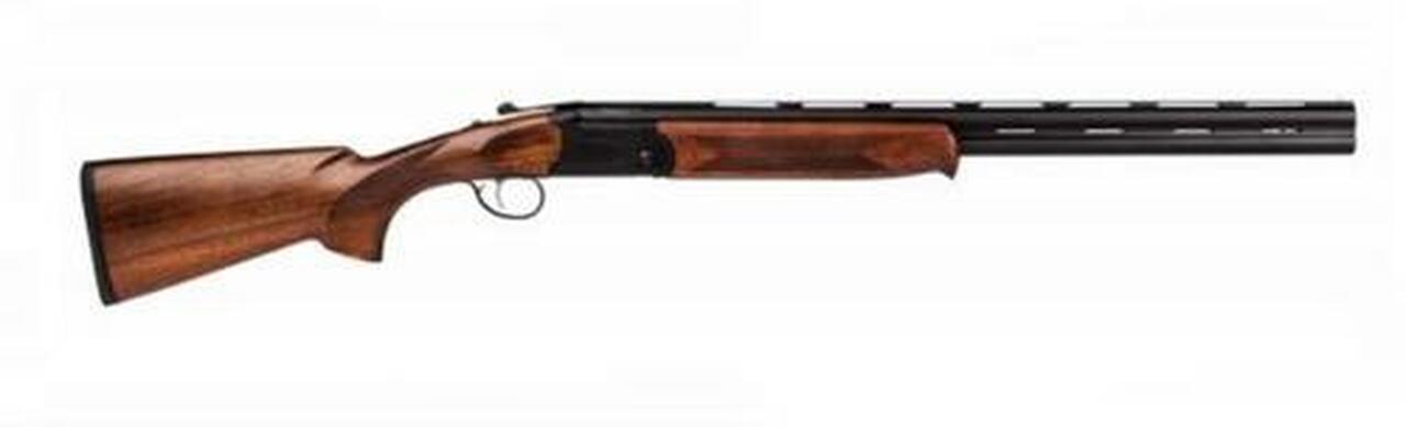 Stevens 555 Compact, Over/Under, 28 Ga, 24" Vent Rib Barrels, Black Barrels and Receiver, Turkish Walnut Stock, Ambidextrous, Bead Sight, 5 Choke Tubes - F,IM,M,IC,C