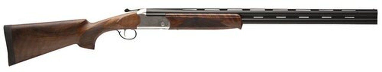 Stevens 555 E, Over/Under, 16 Ga, 28" Vent Rib Barrels, Black Barrels, Aluminum Receiver, Turkish Walnut Stock, Ambidextrous, Bead Sight, 5 Choke Tubes - F,IM,M,IC,C