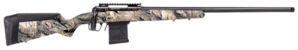 Savage 110 Ridge Warrior Bolt 6.5 Creedmoor, 24" Barrel, Accustock Mossy Oak Overwatch Stock Gunsmoke Gray PVD, 10rd