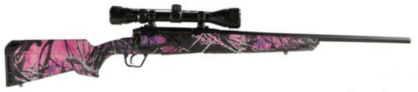 Savage Axis XP Compact, .223 Rem, 20", 4rd, 3-9x40mm Weaver Scope, Muddy Girl Camo