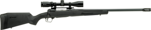 Savage 110 Apex Hunter XP, 450 BM, 22" Barrel, Black Color, Polymer Stock, 3Rd, Vortex Crossfire II 3-9x40 Scope,