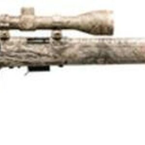 Savage Model 93 Camo Package .22 Magnum 22" Barrel Camouflage Finish Synthetic Stock Camouflage Finish Accutrigger 5 Round Includes Factory Installed 3-9X40mm Simmons Scope