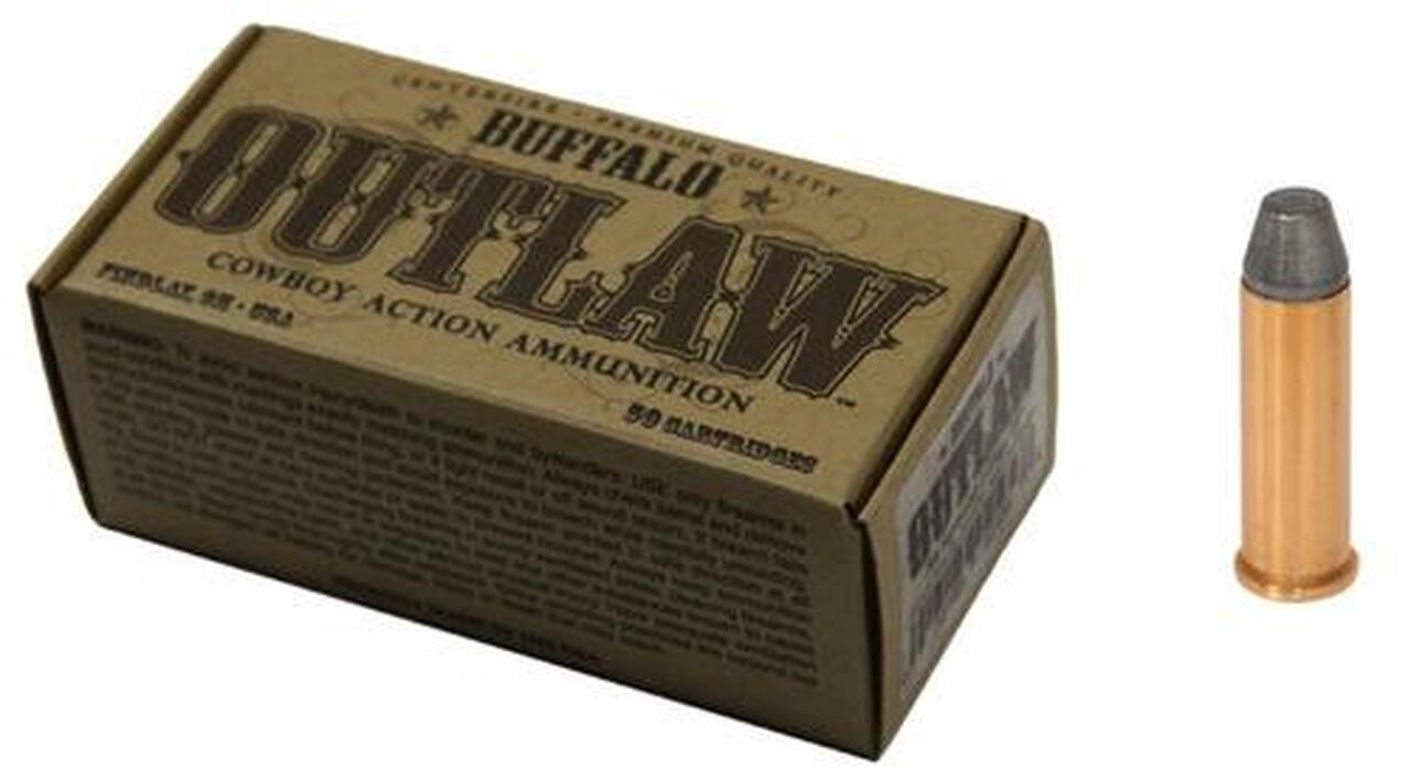 Buffalo Cartridge Outlaw 38 Special 125gr, Lead Round Nose Flat Point 50rd/Box