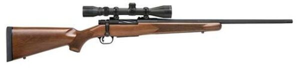 Mossberg Patriot with Scope Bolt 22-250 Rem 22" Barrel, Walnut Stock Blued, 5rd