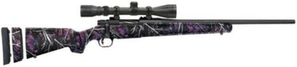 Mossberg Patriot Super Bantam 7mm-08 Remington 20" Fluted Barrel Matte Blue Finish Adjustable LOP Muddy Girl Camouflage Synthetic Stock 5rd With 3-9x40mm Riflescope