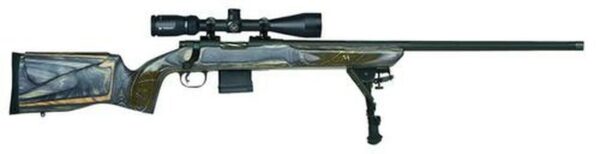Mossberg MVP Varmint Bolt 204 Ruger 24" Barrel, Laminate Benchrest Gray Stock, Scope, LBA Trigger, 10rd