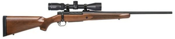 Mossberg Patriot .338 Win Mag, 22" Barrel, 3-9x40mm Vortex Crossfire II, Walnut Stock, Blued, 3rd