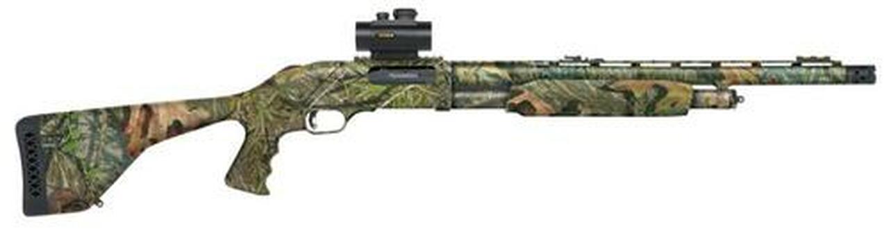 Mossberg 535 Turkey Pump 12 Ga 20" 3.5" FO/Red Dot Synthetic Stock, PG Mossy Oak