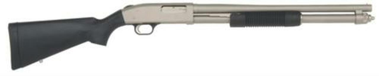 Mossberg 590 Pump 12 Ga 20" CB 3", Black Synthetic Stock Black, 8rd
