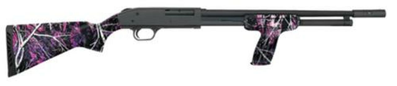 Mossberg 500 HS410 Home Security .410 Ga 3" Chamber 18.5" Barrel Matte Blue Finish Spreader Choke Bead Sights, Muddy Girl Camo 5rd