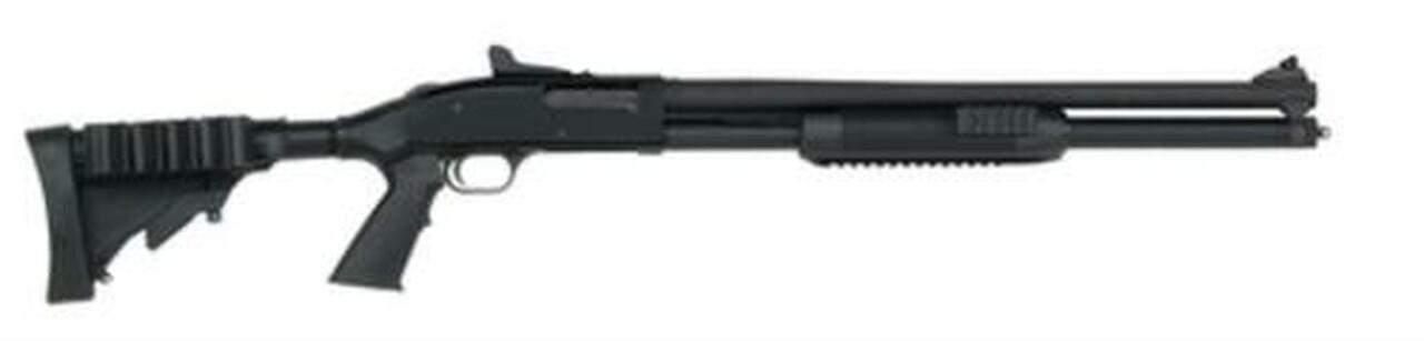 Mossberg Model 500 Special Purpose Persuader With Tri-Rail 12 Ga 3 Inch Chamber 20 Inch Barrel Matte Blue Finish Adjustable Tactical Synthetic Stock 7 Round