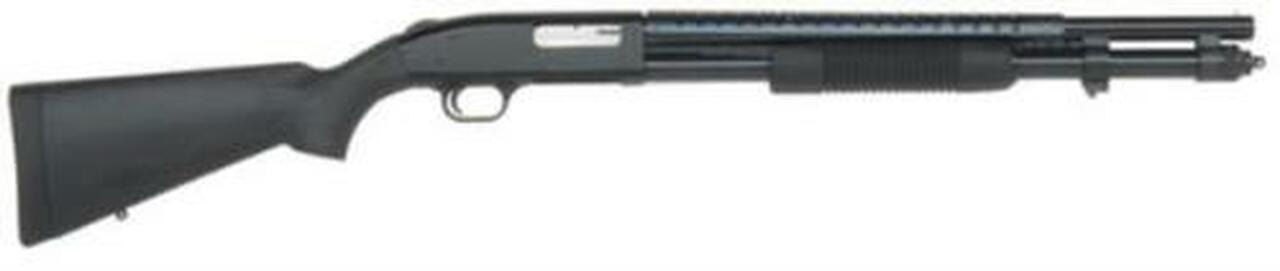 Mossberg 590 Pump 12 Ga 20" CB 3", Black Synthetic Stock, 8rd