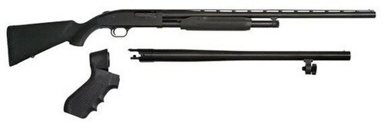 Mossberg 500 12GA "3 In 1" Home Defense Set, 2 Barrels & Pistol Grip Kit