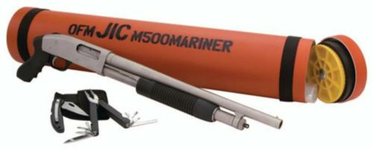 Mossberg 'Just In Case' Shotgun Package, Marinecoat, Orange Tube