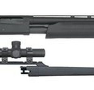 Mossberg 500 Field/Deer Pump 20 Ga, 24"/26" Barrel, 2.5x20mm Dead Ringer, Black, Blued, 5rd