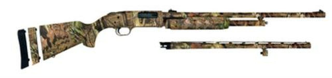 Mossberg Model 500 Super Bantam Field/Deer Combo 20 Gauge With 22 Inch Vent Rib Barrel And 24 Inch Ported Fully Rifled Barrel Synthetic Stock Full Mossy Oak Break-Up Infinity Camouflage Finish 5 Round