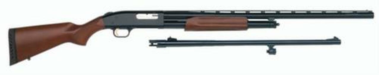 Mossberg 500 Field/Deer Combo Pump 12 Ga 28"/ 24" Wood Stock Blued