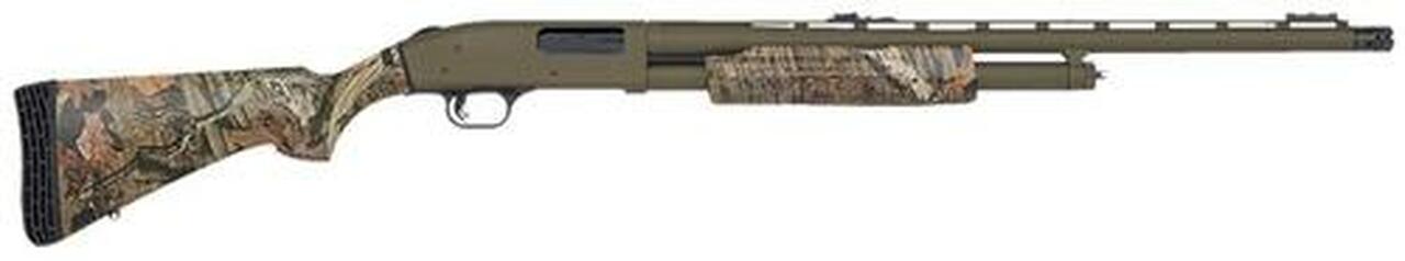 Mossberg 500 FLEX Hunting Pump 12 ga 24" 3" MOBUI Synthetic Stock OD Green Finish