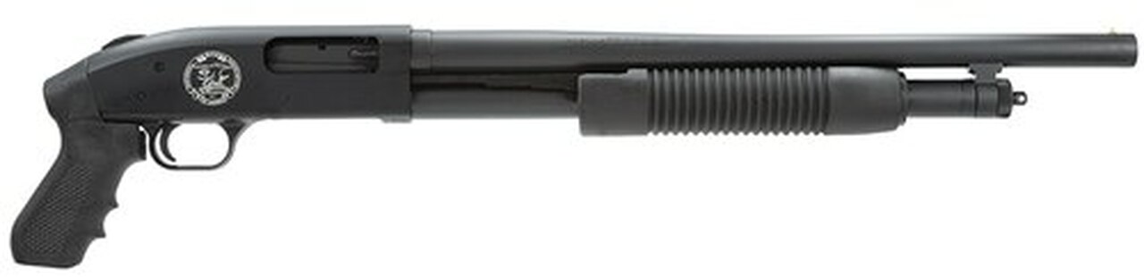 Mossberg Just In Case M500 Patriot 12 Ga 18.5" Barrel 3" Chamber NRA Logo Engraving on Receiver Full Color U.S.Flag/2nd Amendment Graphics on Tube 5rd