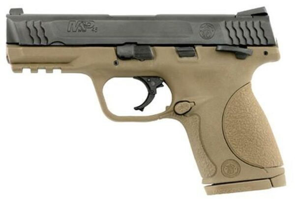 Smith & Wesson M&P Compact 45 ACP 4" Barrel, Ambi Safety Flat Dark Earth Poly Grip/Frame Black Slide, 8rd