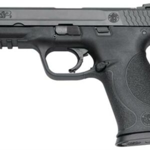 Smith & Wesson M&P Full Size 9mm, 4.25" Barrel, Black Melonite Finish, 10 Pound Trigger White Dot Sights With Mag Safety 10 Round - Ma Compliant