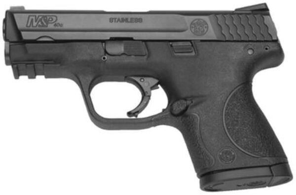 Smith & Wesson, M&P, Compact, 40 S&W, Striker Fired, 3.5" Barrel, Polymer Frame, Black, Low Profile Carry Sights, 10Rd, 2 Magazines, No Thumb Safety, Magazine Disconnect, Massachusetts Compliant