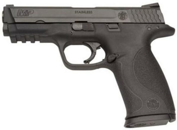 Smith & Wesson, M&P, Semi-automatic Pistol, Full Size, 9mm, 4.25" Barrel, Polymer Frame, Black, Fixed Sights, No Internal Lock or Magazine Safety, 17Rd, 2 Magazines