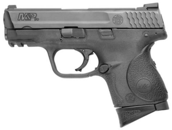Smith & Wesson M&P Compact, Crimson Trace Laser Grips 9MM 3.5" Barrel Melonite Finish 12 Rnd Mags