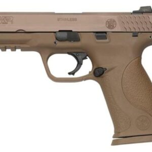 Smith & Wesson S&W M&P9 VTAC Viking Tactics Pistol, 9mm, Dark Earth, Trijicon/Fiber Optic Sights