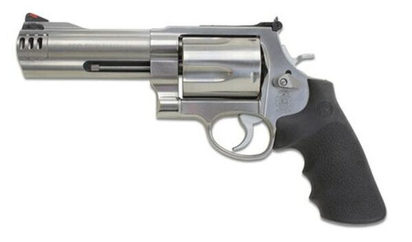 Smith & Wesson 460XVR 460 S&W, 5" Barrel,Stainless Steel Frame, Satin Stainless Finish, Adjustable rear Sight, Rubber Grip, 5 Rounds