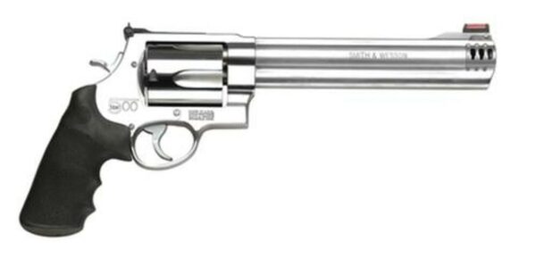 Smith & Wesson 500 S&W Magnum, 8 3/8" Ported Barrel, High Viz Sights, SS Fini9sh