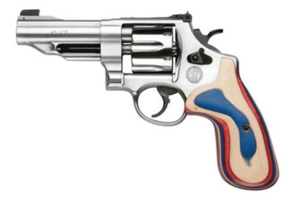 Smith & Wesson 625 45 ACP, 4" Barrel, Stainless Steel, Satin Combat Houge Grips