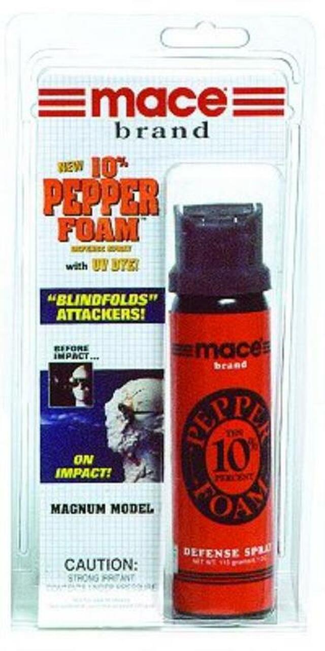 Mace Pepper Foam Contains 10, One Second Bursts 113gr, 6-10 Feet