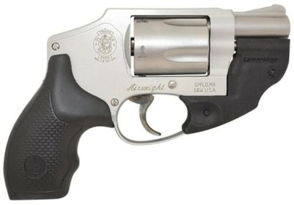 Smith & Wesson Model 642 Airweight, LaserMax .38 Special +P 1.8" Barrel Hammerless 5rd