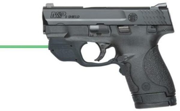 Smith & Wesson M&P 9 Shield, Crimson Trace Double 9mm 3.1" 7rd/8+1 Black Poly Grips