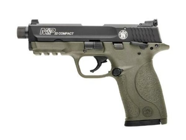 Smith & Wesson M&P Compact 22LR 3.5" Threaded Barrel Flat Dark Earth Frame 10rd Mag