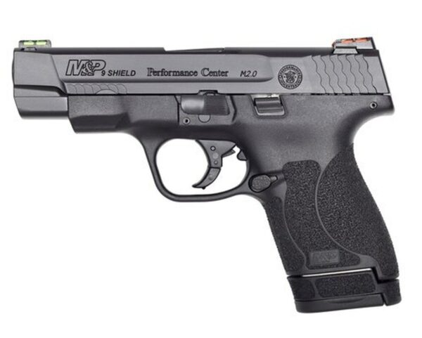 Smith & Wesson M&P Shield M2.0 Performance Center 9mm, 4", 7rd/8rd, Black