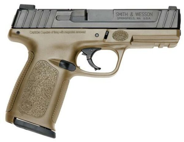 Smith & Wesson SD9 Striker Fired 9MM, 4" Barrel, Flat Dark Earth Frame16Rd, 2 Mags