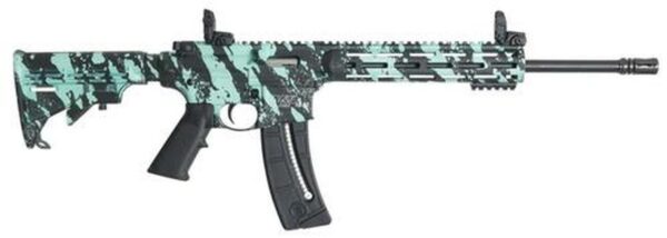 Smith & Wesson M&P1522 Sport 22LR ROBINS EGG BLUE PLAT 25rd Mag