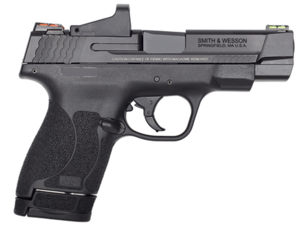 Smith & Wesson M&P Shield M2.0 Performance Center, 4" Barrel, Red Dot, Black, Stainless Slide, 6rd 7rd