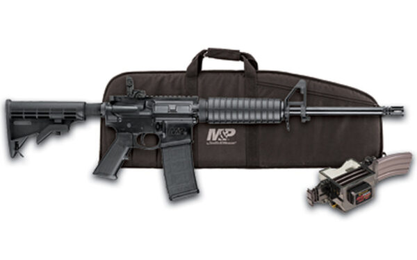 Smith & Wesson M&P 15 Sport II Kit 5.56/223, 16" Barrel, Flip Sights, Caldwell Mag Charger, Gun Case, 30rd Mag
