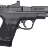 Smith & Wesson Shield M2.0 Performance Center 9mm Double 4" Barrel, Black Polymer Grip/Frame Black Armornite Stainless Steel Slide, 7rd/8rd