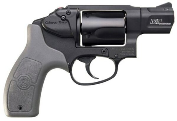 Smith & Wesson 638 Bodyguard 38 Special Crimson Trace, .38 Special +P, 1.875" Barrel, 5rd, Gray Grips, Black Frame/Cylinder