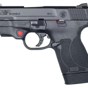 Smith & Wesson M&P45 Shield M2.0 45 ACP, 3.3", White-Dot Sights, Crimson Trace Red Laser
